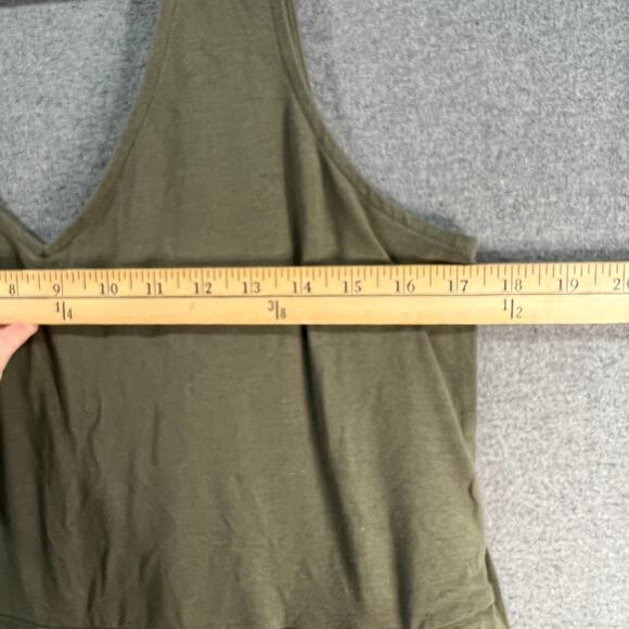 Encore by Idina Menzel Regular V-Neck Romper Size M Green Khaki - Picture 11 of 16